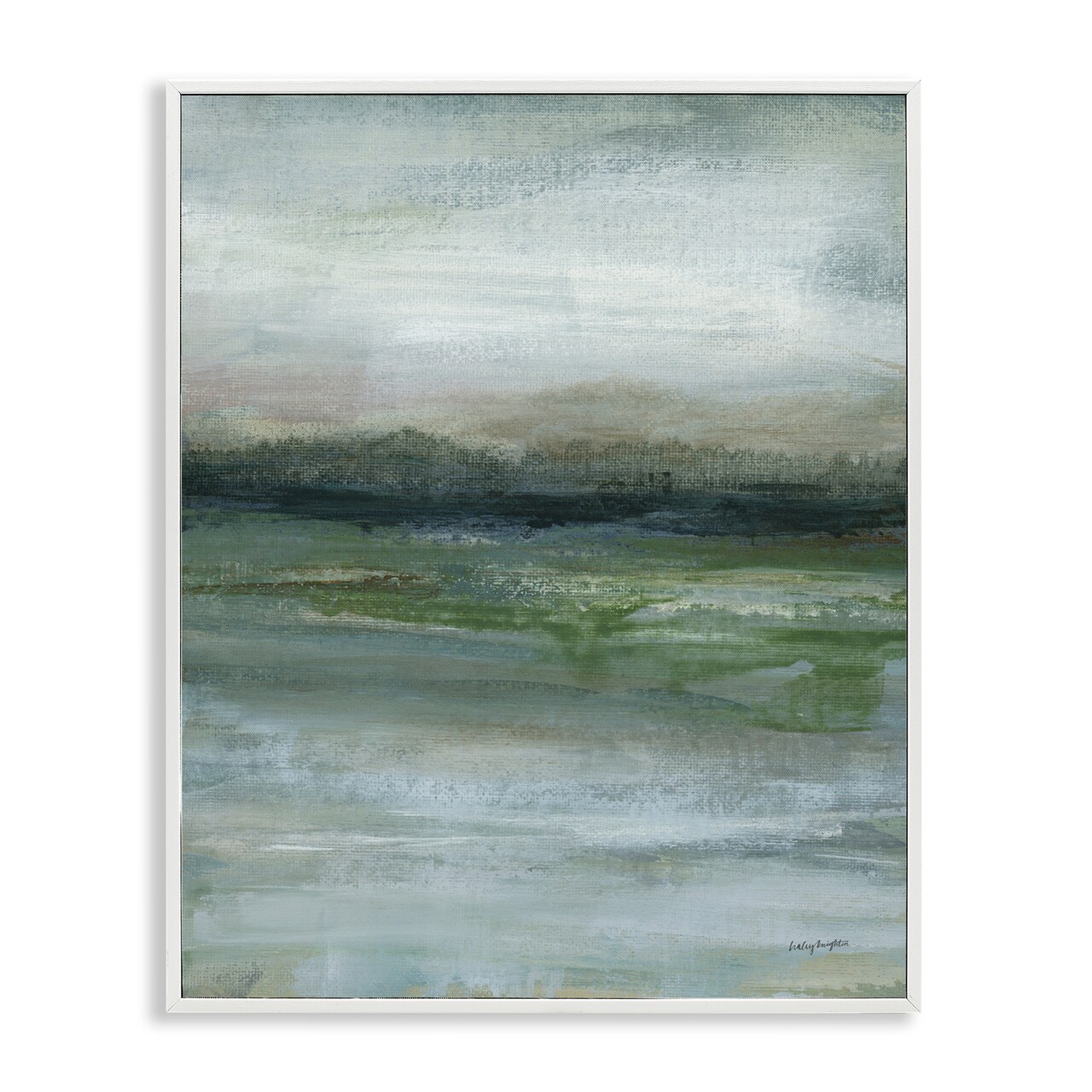 Stupell Industries Abstract Landscape View Framed Giclee Wall Art Design by Haley Knighten